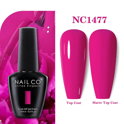 NAILCO 283Colors Gel Nail Polish Top Base Vernis Semi Permanent UV Gel Varnish Nails Art Varnish Hybrid Manicure