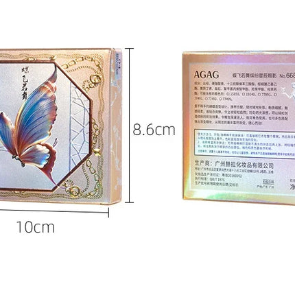 Butterfly Eye Shadow Six Color Eyeshadow Palette Easy to Color Glitter Matte Makeup Make-up For Women Korean Cosmetics Makeup