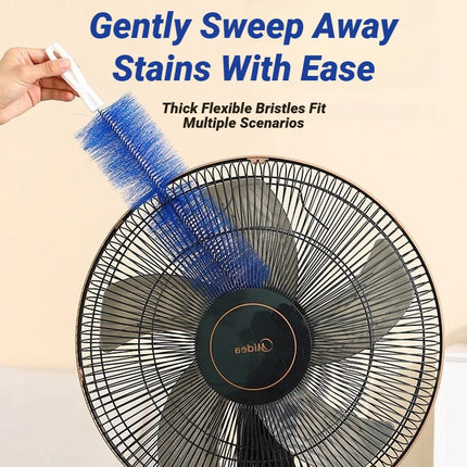 Bendable Fan Duster Ultra Fine Bristles Long Handle Cleaning Tool For Air Conditioner Furniture Shutter Car
