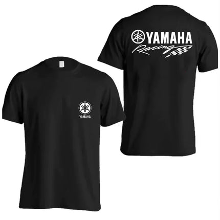 Yamaha Motorcycle Racing Short Sleeve T-Shirt round Neck 100% Pure Cotton Casual Fashion Top for Men And Women