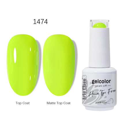 Arte Clavo HEMA TPO FREE Gel Nail Polish 15ML Long Lasting For Manicure Semi Permanent Nail Art UV LED Gel Varnish Nail Supplies
