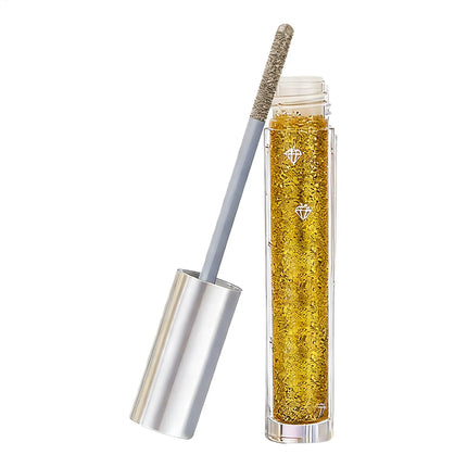 Gold Silver Glitter Mascara 3D Volume Eyelashes Curling Shimmer Mascara Diamond Shine Waterproof Volume Curl Mascara Eye Makeup