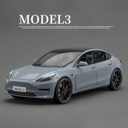 1:24 Model X Model Y Model 3 Alloy Die Cast Toy Car Model Sound and Light Children's Toy Collectibles Birthday gifts