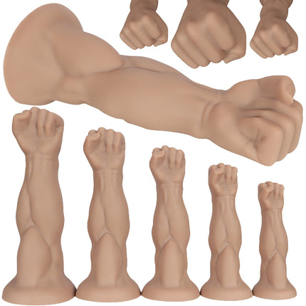 38cm Fist Hand Anal Plug Arm Dildo Vaginal Butt Dilator Deep Stimulator Anus Expander Big Dildo Masturbator Adult Anal Sex Toys