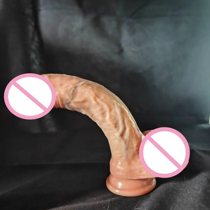 Super Realistic Dildo Waterproof Silicone Penis Adult Sex Toys Anal Vagina Masturbator Dildo with Suction Cup Cock Gode Massager