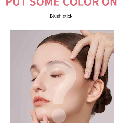 Blush Stick Brightening Contour Powder Shadow Blusher Waterproof Eyes&lip Cheek Tint Beauty Blush Stick Sponge Makeup Cosmetics