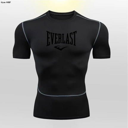 Men's Fit T-shirt Heat Dissipation Tight Fitting Skin-Friendly Athletic Compression Fitness Tee Ultra Thin Quick-drying GYM Tops