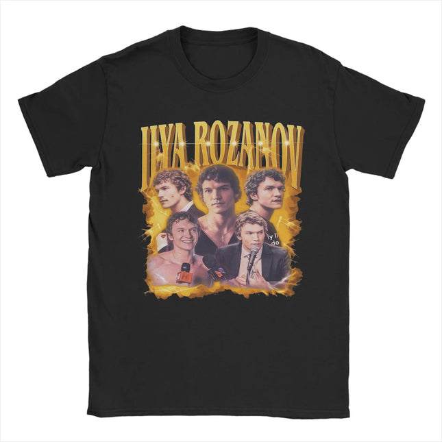 Heated Rivalry Ilya Rozanov But Daddy I Love Him T Shirt Men's Pure Cotton Vintage T-Shirts Crew Neck Tees Short Sleeve Clothing