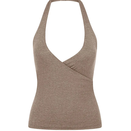 Women's Beautiful Back Nude Feeling Shock-absorbing Gathering Anti Sagging Fitness Sports Vest Suspender Neck Hanging Yoga Bra