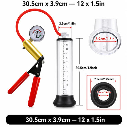 Acrylic Penis Pump Manual Penis Enlarger Penis Extender Trainer Sex Toy for Men Vacuum Pump Male Masturbation Adults Sex Product