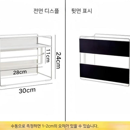 Metal magnetic refrigerator storage rack multi-layer freezer slot Storage Holders kitchen pull-out drawer Basket Organization