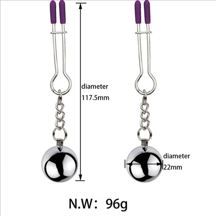 Metal Nipple Clamps Milk Clips Clit Breast Massage Clamps Adult Flirting Teasing Erotic Gadgets Bdsm Slave Sex Toys For Couple
