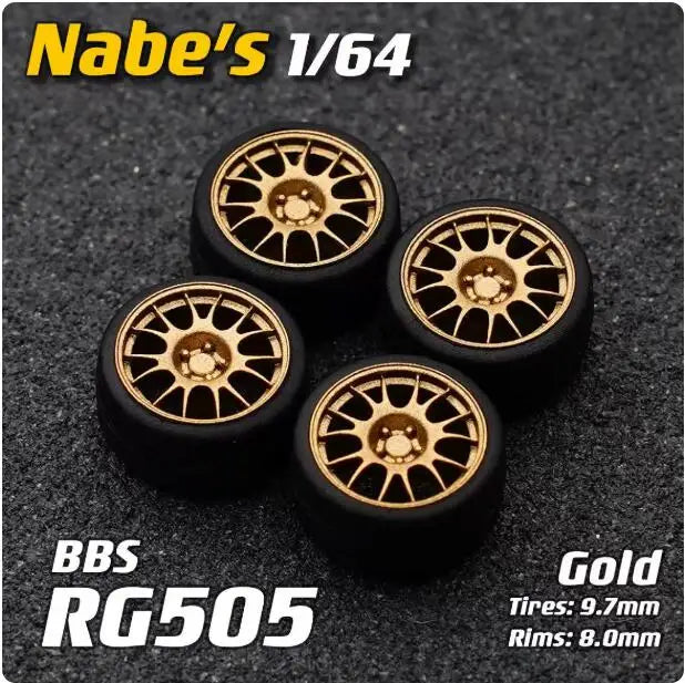 1/64 Chika Nabes Wheels or Brake Caliper 8.9mm 9.7mm 10.5mm Model Car Tires Rim Work S1 VSXX for 1:64 HW Tomy Mini GT Alloy Cars