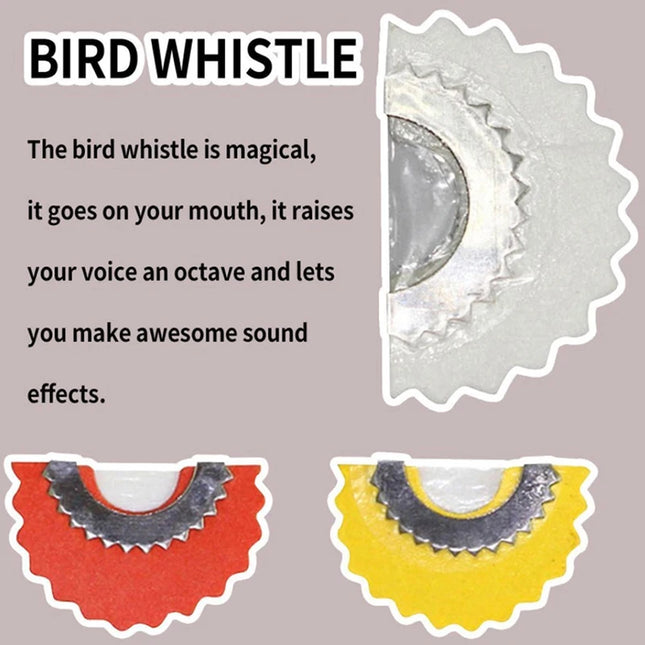 Bird Whistle Magic Fun Bird Caller Tongue Whistle Warbler Original Magic Tweeting Noisemaker Toys Tricks
