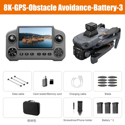 For Xiaomi V918 MAX GPS Drone 360° Laser obstacle avoidance 8K HD Professional Camera WIFI Brushless RC Dron Quadcopter Toy Gift