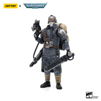 JOYTOY Warhammer 40k 1/18 Action Figures Astra Militarum Death Korps of Krieg Veteran Squad  Sergeant