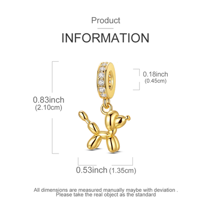 Gold Series DIY Charms Bead Original 925 Sterling Silver Inlaid Zirconium Sun Leopard Pendants Fit Bracelet Jewelry Gift Marking