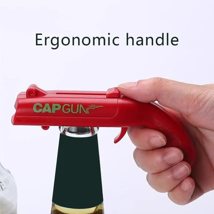 Cap Gun Beer Bottle Opener Portable Beverage Drinking Opening Gun Cap Launcher Kitchen Party Supply Bar Tool Kitchen Accessories