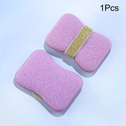 Bath Sponge Face Wash 2-in-1 Soap Bag Soft Clean Puff Reusable Makeup Remover Exfoliating Pads For Daily Cleansing Skin Care