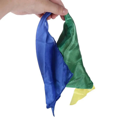Color Changing Linked Silk Magic Trick Change Color Silk Scarf For Magic Trick By Mr. Magic Joke Props Tools 22cm*22cm E3117