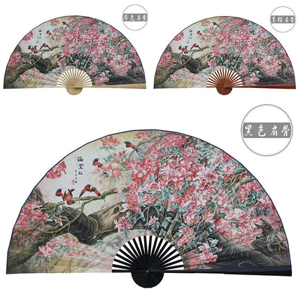50x88cm Large  Painting Paper Fan Wall Hanging Decorative Folding Fan Office Hall Home Living Room Decorative Fan Ventilador
