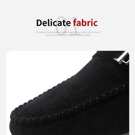 2025 Spring and Autumn driving soybean shoes business casual men's shoes versatile comfortable work shoes black and grey