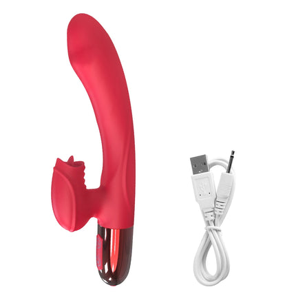 Powerful Vibrator for Women with Tongue Licking Clitoris Stimulator Female Masturbator G Spot Dildo  Adults Goods Sex Toys