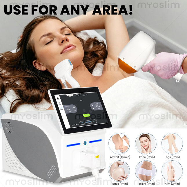 Diode Laser Painless Permanent Hair Removal FAC Advanced Technology with 4 Waves Salon Exclusive Full Certificate Latest 5000W