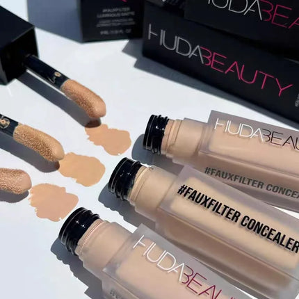 HUDA BEAUTY Faux Filter Luminous Matte Eye Concealer Moisturizing Long Lasting Lightweight Foundation Makeup Liquid Foundation