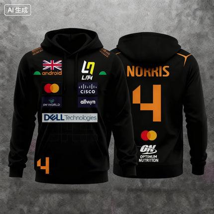 2026 Lando Norris Fall/Winter  New Collection: The Perfect Combination of Racing Style Hoodies and Extreme Sports Clothes