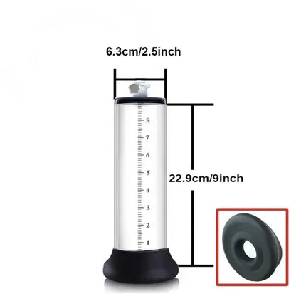 Acrylic Male Penis Pump Manual Penis Enlarger Sex Toys for Man Vacuum Pump Male Masturbation Penile Trainer Adults Sex Products