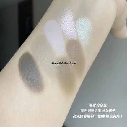 Girlcult Gold Digger Series Face Integrated Palette Pearl Matte Highlights Blush Brighten Contour Face Makeup