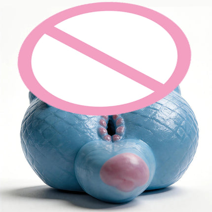 SHAZ Blue Dragon Buttocks Silicone Male Masturbator, Fantasy Dildo Pocket Pussy Onahole Stroker Sex Toy For Men Adult Products