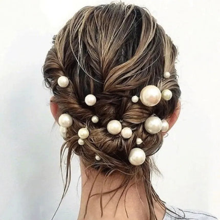 18pcs Gold Hairpin Ancient Wind Hairpin Embellishment Small Hairpin Pearl Hairpin Ancient Costume Styling Hanfu Headdress