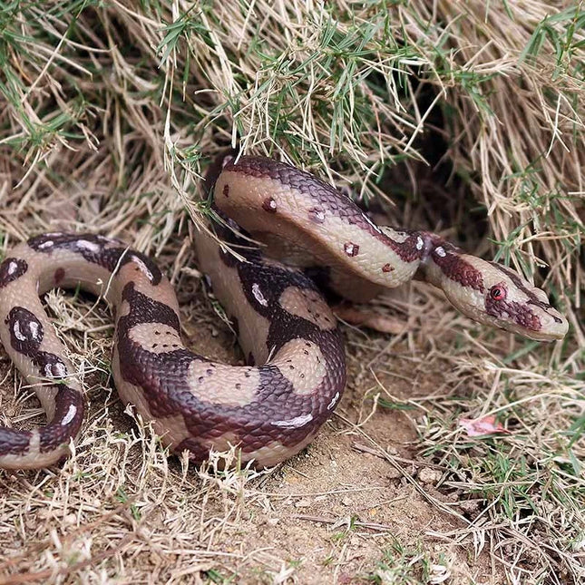 Realistic Fake Snake Toy Rubber Gag Toys Python Snake Action Figure for Halloween Prank Props High Simulation Snake Model