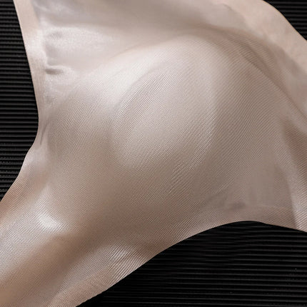 3 PCS Sexy Transparent Underwear Men Thongs Sports Fitness Letter Thin Hip Panties G-Strings Ice Silk Low Waist Seamless Thongs