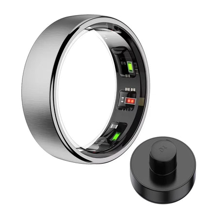 R10 Smart Ring with Charging Case Men Women Health Sleep Heart Rate Monitoring Smartring IP68 & 5ATM Waterproof Multi-sport Mode
