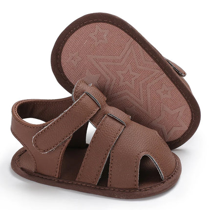 0-18M Baby Walking Sandals - Breathable Anti-Slip Soft Sole Shoes for Newborn Boys & Girls, Summer Infant First Walkers