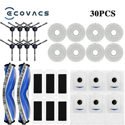 ECOVACS T30 PRO OMNI / T30S PRO / YEEDI M12 Pro+ Robot Vaccum Replacement Parts Dust Bag Main Side Brush Filter Mop  Accessories