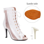 9.5cm white  Suede / 37(23.5cm)