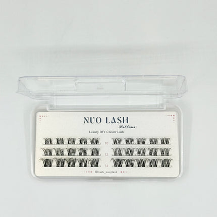 Nuo Cluster Eyelash Thin Band Natural Look Wholesale Diy Pre-cut Lash Extensions Super Soft Segment Lash Clusters Private Label