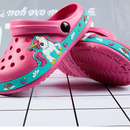 Cute New Animal Baby Boys Slippers Summer Kids Cartoon Sandals Toddler Beach Shoes Girls Cute Slides Children Slippers