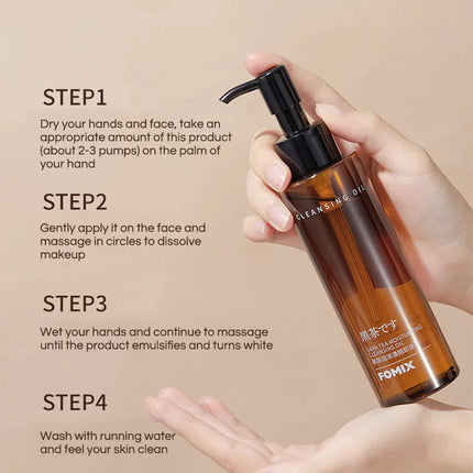 FOMIX Black Tea Moisturizing Cleansing Oil Moisturizing Dry Skin Without Drying Deep Cleansing Facial Makeup Remover