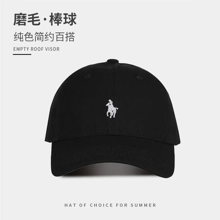 Unisex Polo Cap Cotton Baseball Hat - Embroidered Dad Hat Sun Protection / Casquette Polo Unisexe Coton - Chapeau Baseball