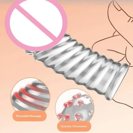 【LM】Silicone Finger Sleeve No Vibrators G Spot Orgasm Massage Clitoris Stimulator Masturbators Anal Sex Toys For Woman beginner