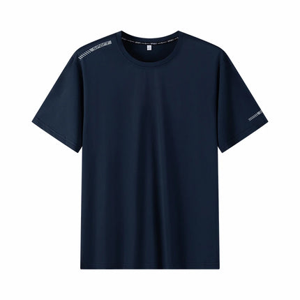 Plus Size T-shirt Men for 110-175kg Pack of 1/3 Breathable Quick Dry Tees Big Oversized Round Neck Short Sleeve Sport T-shirt
