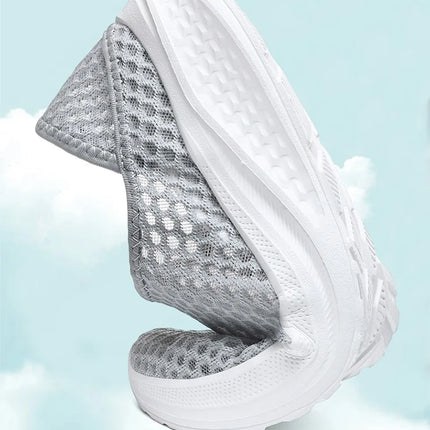 Sports shoes men's mesh breathable casual men's shoes unisex soft and comfortable couple shoes plus size flat shoes women 36-48
