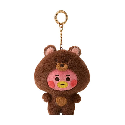 BT21 Anime Kawaii BABY Zoo Series Plush Doll Keychain Cute Cartoon Doll School Bag Pendant Decoration Birthday Gift Line Friends