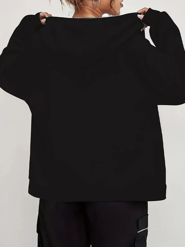 New Women's Sweatshirts Long Sleeve Zip-Up Casual Jacket Suitable for All Seasons Woman Apparel Hoodie Harajuku Street Tops Coat