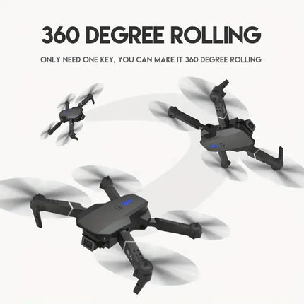 Best-Selling E88 Aerial Photography Drone - Beginner Practice Model with Dual Cameras for Aerial Photography, Dual Batteries for Extended Battery Life Set